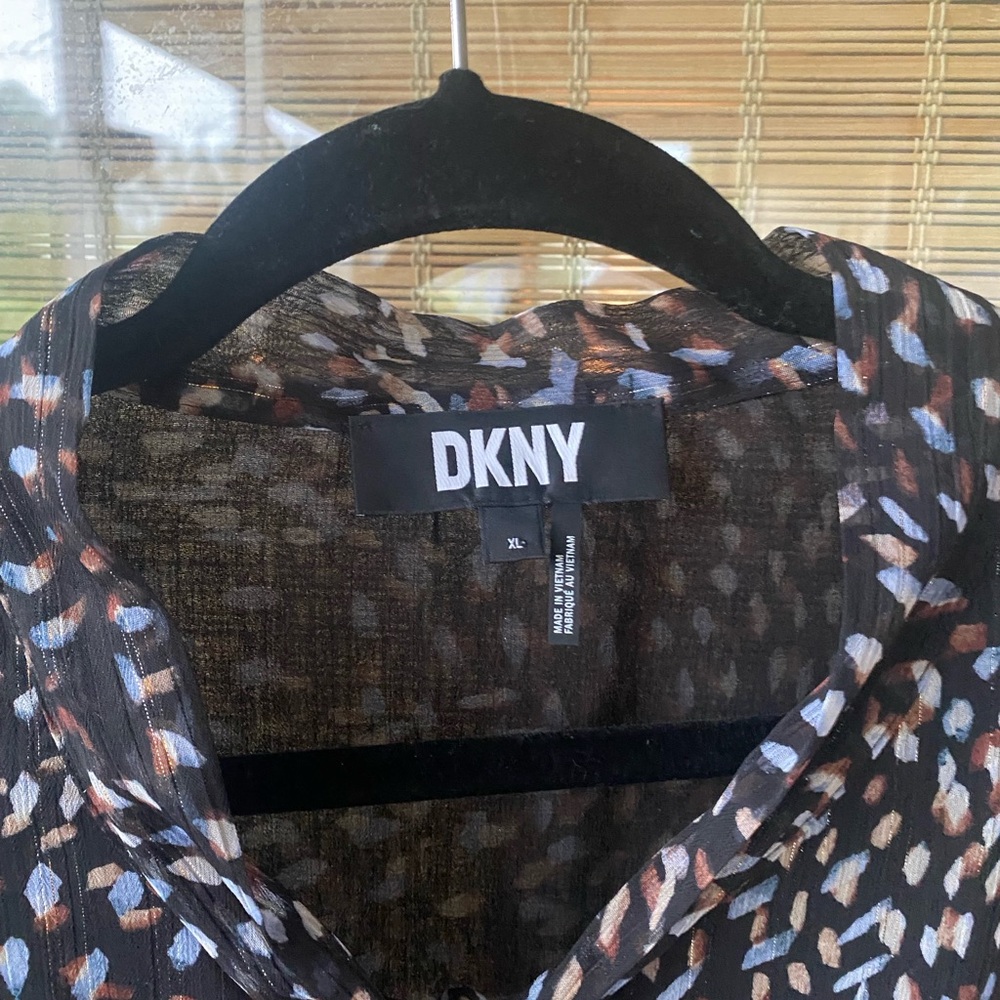 Dkny Multicolor Patterned Blouse - image 3